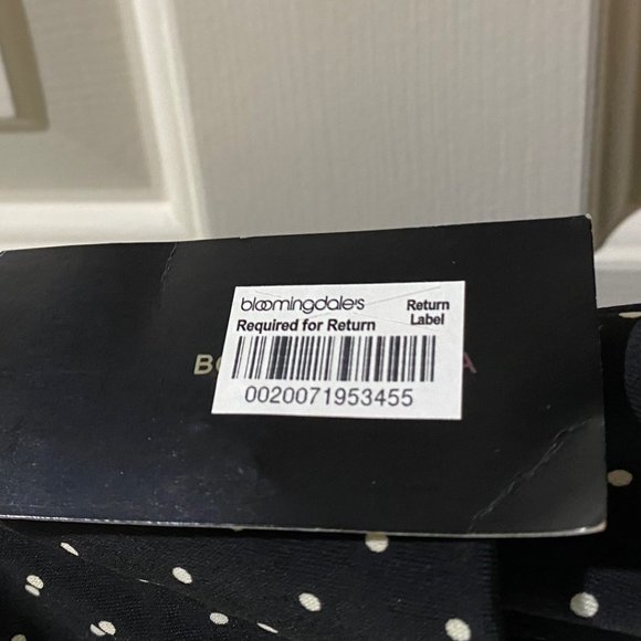 BCBG Polka Dot Polyester Black Skirt Size M - Picture 2 of 4